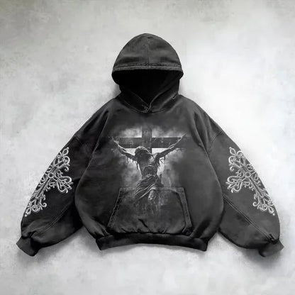 Gothic Washed Hoodie