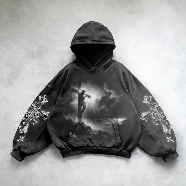 Gothic Washed Hoodie