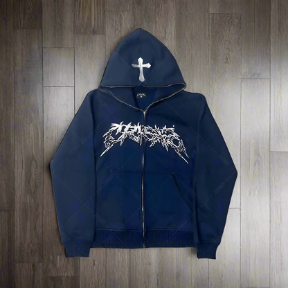 Cross Hooded Sweater